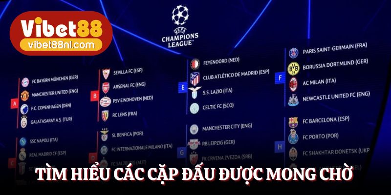 Tìm hiểu các cặp đấu được mong chờ nhất theo lịch bốc thăm